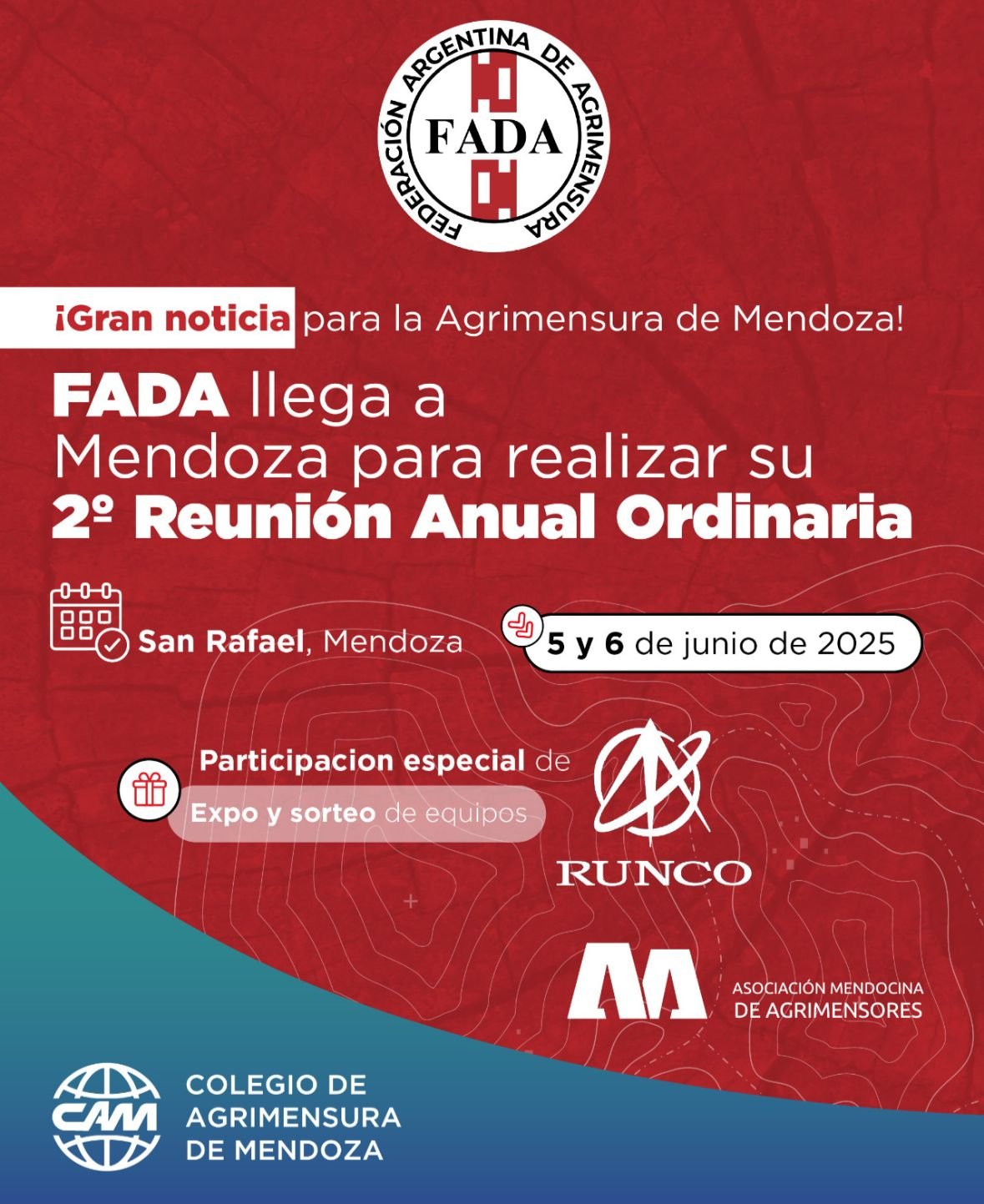 Agrimensores de todo el país se reunirán en Mendoza en un nuevo encuentro anual