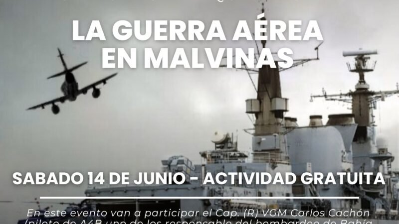 Muestra sobre la guerra área de Malvinas en Chascomús