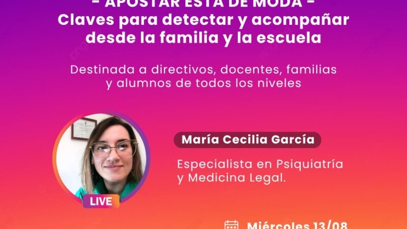 Preocupa el auge de las apuestas entre adolescentes: AIEPA invita a una charla abierta para toda la comunidad educativa