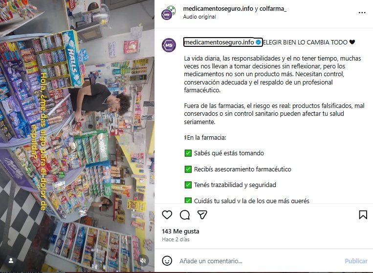 Farmacéuticos lanzan nuevo video: medicamento seguro sólo en farmacias