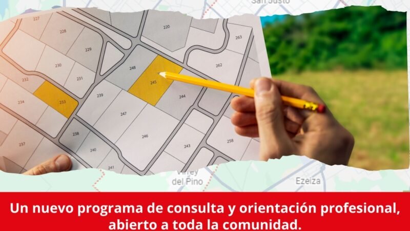 Lanzan “Agrimensura en tu Barrio” con asesoramiento técnico gratuito para vecinos