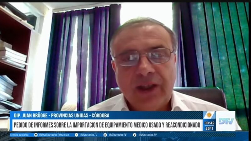 Piden informes por la flexibilización en la importación de equipamiento médico usado