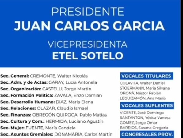 El justicialismo de Magdalena define su conducción y la Lista 2 se presenta como alternativa