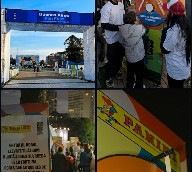 Panini hizo vibrar el Fan Zone de la Ciudad en la previa del gran partido de Argentina